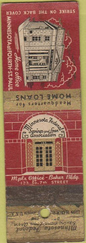 Matchbook Cover - Home Loans St Paul MN WEAR