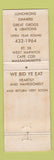Matchbook Cover - Cape Half House West Harwich MA Full Length