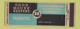 Matchbook Cover - Cupples Good House Keepers Products ST Louis MO Full Length