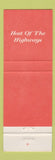 Matchbook Cover - Howard Johnson's Full Length