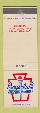 Matchbook Cover - Boys Clubs of America South San Francisco CA