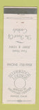 Matchbook Cover - Silveridge Lounge Pinole CA