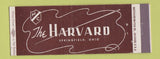 Matchbook Cover - The Harvard Springfield OH Full Length