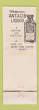 Matchbook Cover - Walgreens Drug Store Super Aytinal Vitamins DD Bean