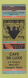Matchbook Cover - Cafe DeLuxe Freeport IL WEAR
