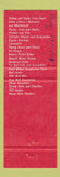 Matchbook Cover - TRW Thompson Products Summit Service Sudbury ON