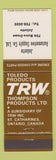 Matchbook Cover - TRW Thompson Products Joliette QC
