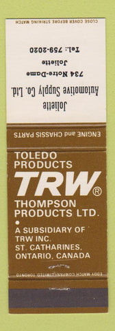 Matchbook Cover - TRW Thompson Products Joliette QC