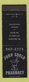 Matchbook Cover - John Gould Pharmacy Emmaus PA