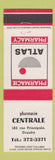 Matchbook Cover - Altas Pharmacy Drug Store Centrale Granby QC