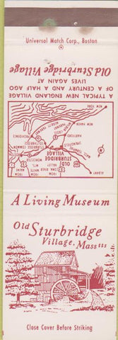 Matchbook Cover - Old Sturbridge Village MA