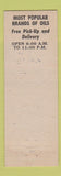 Matchbook Cover - Brownie's Texaco oil gas Long Beach CA Great Dane