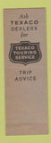 Matchbook Cover - Texaco oil gas Jim's Lyle WA low phone #