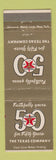 Matchbook Cover - Texaco oil gas 50th Anniversary