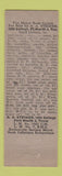 Matchbook Cover - Don Smith Texaco oil gas Fort Worth TX
