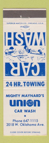 Matchbook Cover - Might Maynard's Union 76 oil gas