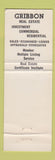 Matchbook Cover - Gribbon Real Estate Walnut Creek CA