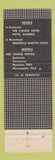 Matchbook Cover - Frederick Martin Hotel Moorhead MN