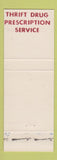 Matchbook Cover - Thrift Drug Store DD Bean