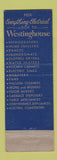 Matchbook Cover - Westinghouse Appliances Aten Miltona MN
