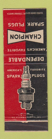 Matchbook Cover - Champion Spark Plugs