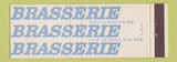 Matchbook Cover - Brasserie New York City Full Length