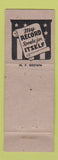 Matchbook Cover - MF Brown Commissioner Public Safety WORN Full Length