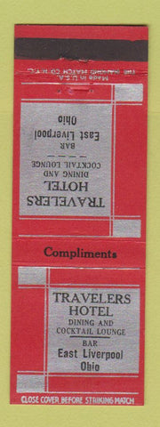 Matchbook Cover - Travelers Hotel East Liverpool OH