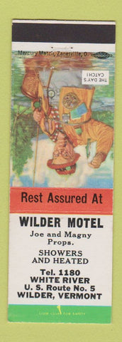 Matchbook Cover - Wilder Motel Wilder VT