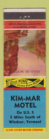 Matchbook Cover - Kim Mar Motel Windsor VT