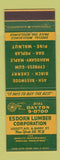 Matchbook Cover - Esdorn Lumber New York City