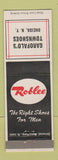 Matchbook Cover - Roblee Men's Shoes Garofalo's Oneida NY