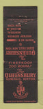 Matchbook Cover - Queensbury Hotel Glens Falls NY