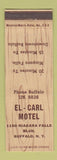 Matchbook Cover - El Carl Motel Buffalo NY