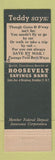 Matchbook Cover - Roosevelt Savings Bank Brooklyn NY