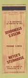 Matchbook Cover - Meyer's Steinhouse Syracuse NY