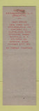 Matchbook Cover - Hi Q Electrical Reactance Corp Franklinville NY