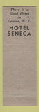 Matchbook Cover - Hotel Seneca Geneva NY