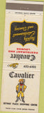 Matchbook Cover - Cavalier Restaurant Denver CO