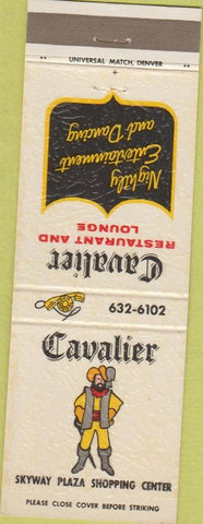 Matchbook Cover - Cavalier Restaurant Denver CO