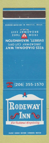 Matchbook Cover - Rodeway Inn Everett WA