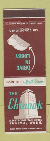 Matchbook Cover - Chinook Hotel Yakima WA