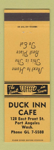 Matchbook Cover - Duck Inn Cafe Port Angeles WA