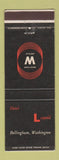 Matchbook Cover - Hotel Leopold Bellingham WA Western Hotels