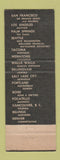 Matchbook Cover - Hotel Leopold Bellingham WA Western Hotels