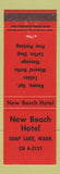 Matchbook Cover - New Beach Hotel Soap Lake WA