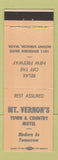 Matchbook Cover - Town and Country Motel Mount Vernon WA