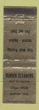 Matchbook Cover - Burien Cleaners Burien WA