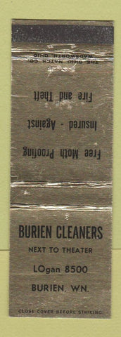 Matchbook Cover - Burien Cleaners Burien WA