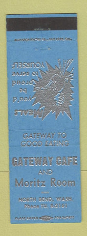 Matchbook Cover - Gateway Cafe Moritz Room North Bend WA